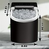 HAILANG Countertop Ice Machine with Handle, 26 Pounds of Ice