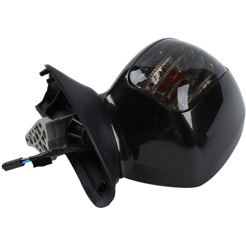 TCMT Black ABS Rear View Mirrors w/Smoke Signal Fits For