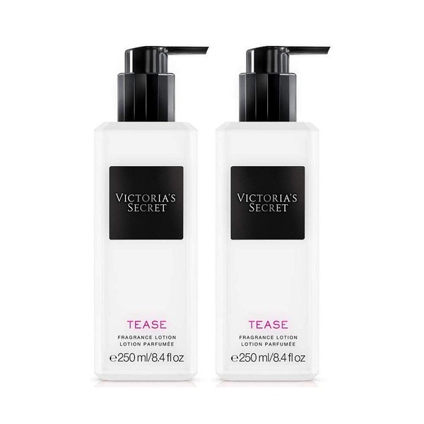 Victoria's Secret Tease Fragrance Body Lotion 8.4 oz / 250 ml Set of 2 (Tease)