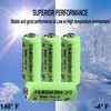 Zsolarigt 10 Pcs 2/3AAA NIMH Battery 1.2V 600mAh Rechargeable Battery