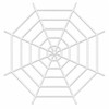 150/250cm Giant Stretchy Spider Web Halloween Cobweb, Black White Spider