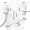 Bwintech Pack of 5 White Keyless Window Restrictor, UPVC Window