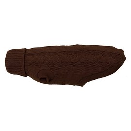 Cable Knit Sweater For Dogs, Black, 30cm