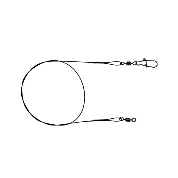 PetrisCatch Set of 10 Steel Leaders with Carabiner for Pike,