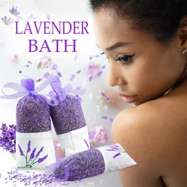 8 Packs French Lavender Sachets for Drawers and Closets Fresh Scents, Home Fragrance Sachet Sleep, Purple Sachets