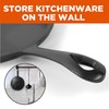 Commercial Chef Round Cast Iron Griddle Pan 3-Piece Set –