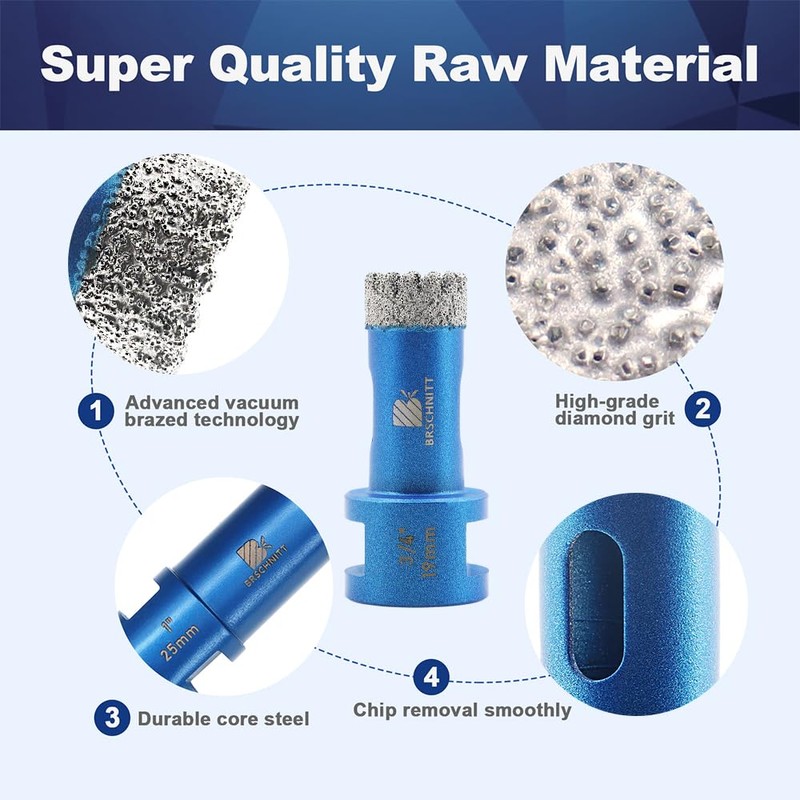 1-1/4 Inch Diamond Core Drill Bit for Porcelain Tile Ceramic