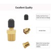 4Pcs Schrader Valve 1/4Inch NPT Male Brass Schrader Valves with