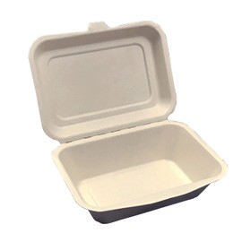 Disposable Eco Stylish Lunch Container Unbleached Mold Food Pack L B001M 50 Pcs