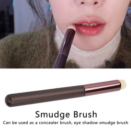 Lip Brush, Lip Smudge Brush, Lip Brush Round Head Portable Synthetic Fiber Soft Delicate Multipurpose Concealer Smudge Brush for Makeup