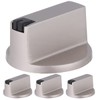 TEHAUX 4Pcs Metal Stove Control Knobs Durable Replacement for Gas