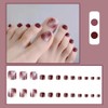 AiMMei Nail Tips, 24 Pieces for Feet, Easy False Nails,