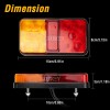 Unbranded 2x 12-30V 10LED Trailer Tail Light Rear Stop Brake