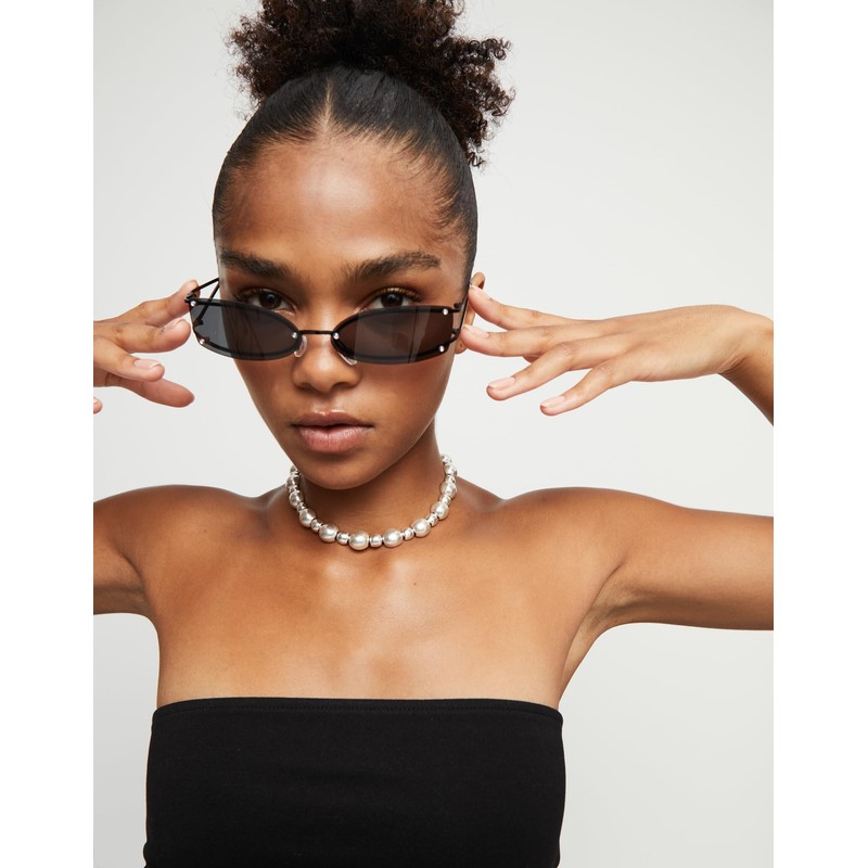 UNOde50 Kugel-Anhänger versilbert in zwei verschiedenen Größen, handgefertigter Schmuck, hergestellt