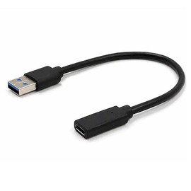 RIIPOO USB 3.0 Male to USB C Female Adapter Cable, Type A to Type C Male to Female Connector Converter Adapter, 20CM