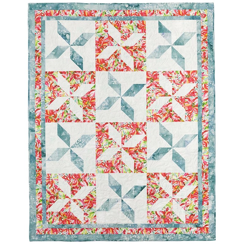 Fabric Cafe Quick Christmas 3-Yard Quilts Pattern - 8 Festive