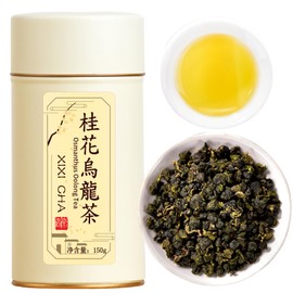 XIXICHA Osmanthus Oolong Tea Taiwan Tea Oolong Tea Loose Leaf Osmanthus Fragrans Tea Sweet And Aromatic Taste 桂花乌龙茶 台湾茶 高山茶 5.29oz/150g