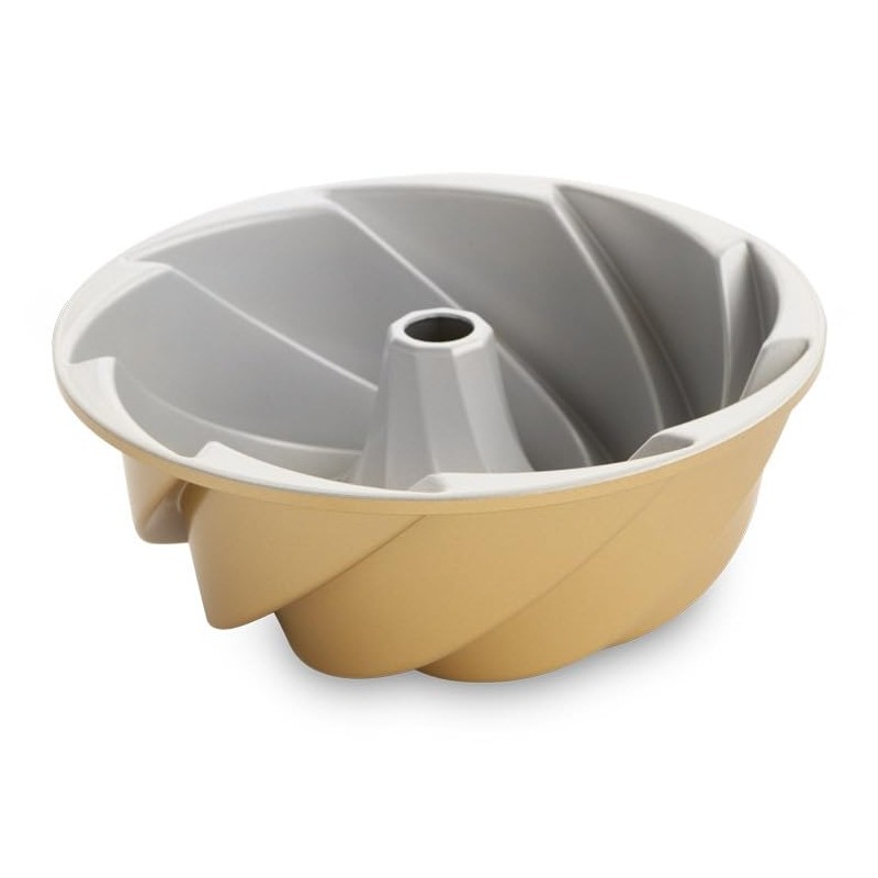 Nordic Ware Heritage Bundt Pan Gold 10 Cup Capacity With