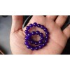 RAYON Purple JADE Bead Bracelet Men 8mm Round 8.25 inch