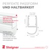 STEIGNER Shower Seal 30cm Glass Thickness 5/6/7/8mm Pre Curved PVC
