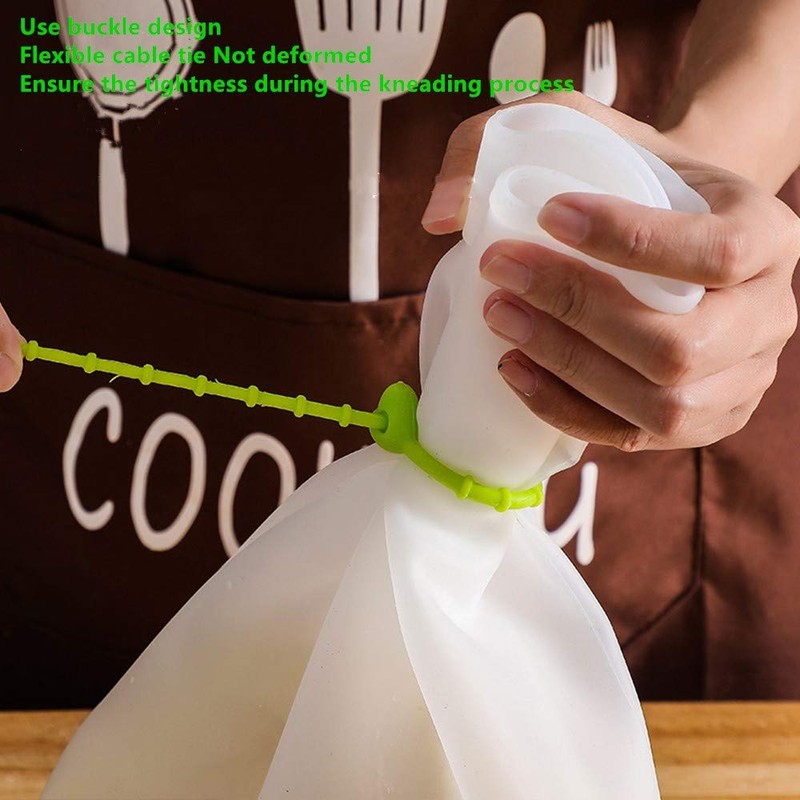 Large Silicone Kneading Bag, Reusable Food-Grade Silicone Bag, Multifunctional Dough