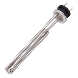 DERNORD 120V 1650W Tri-clamp Foldback Heating Element Stainless Steel Immersion Water Heater with 3-Wire Electrical Locking Plug (1.5 Inch Tri clamp)