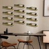 UOIENRT 6Pcs Wall-Mounted Wine Racks, Rectangular Wine Rack Wine Bottle