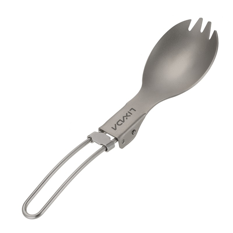 Ti Folding Spork Lightweight Outdoor Dinner Spork Flatware for Travel