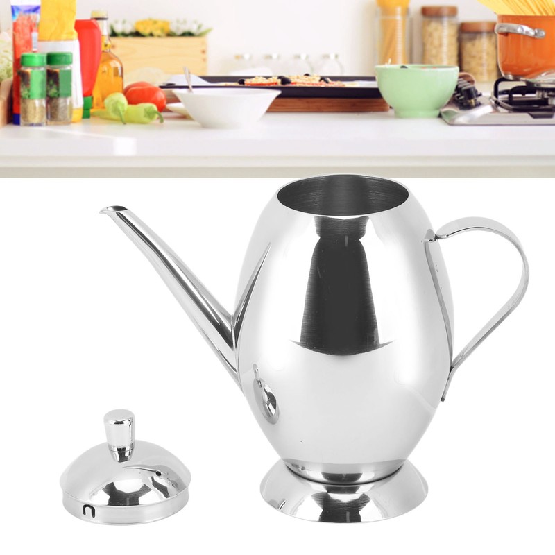 304 Stainless Steel Oil Pot Leakproof Polishing Oil Dispenser Bottle