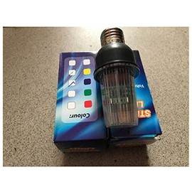 6Pcs Strobe LED Bar KTV 4W E26 E27 White light source Stroboscopic Outdoor Flashing Stars Christmas Decor Fairy Garlands String Bulbs Replacement (White lights)