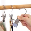 Set of 5 Household Non-marking Stainless Steel Multi Hooks Storage
