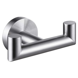 Towel Hooks for Bathrooms,Brushed Nickel Towel Hook for Kitchen Bathroom,SUS304 Stainless Steel Coat Hook,Heavy Duty Double Holder Robe Hooks for Hanging Towels,Coats,Sponges,Clothes,Wall Mount