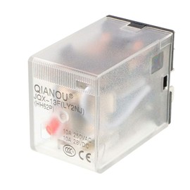 sourcing map Electromagnetic Power Relay, AC 24V Coil Red Indicator Light 8 Pin DPDT Electromagnetic General Purpose Power Relay JQX-13F