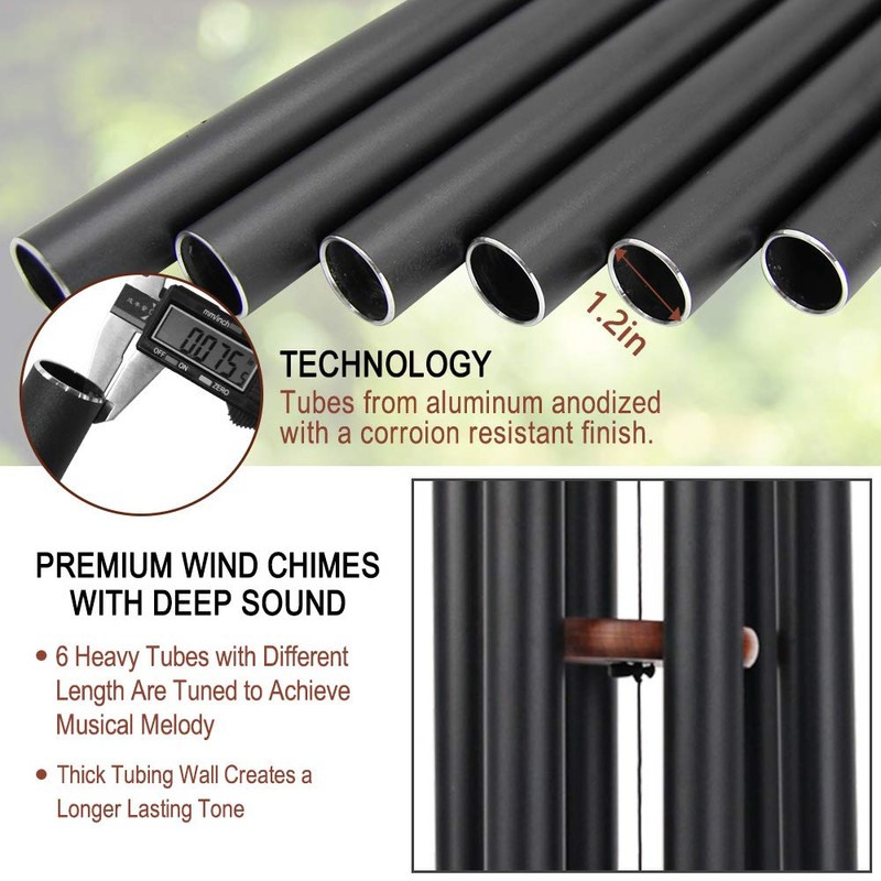 Wind Chimes Outdoor Large Deep Tone, 44 Inches Sympathy Wind