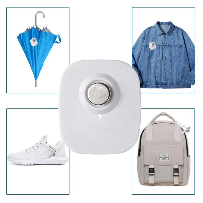 250 Pieces Hard Clothing Security Tags 8.2Mhz RF Frequency, White