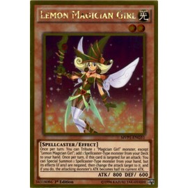YU-GI-OH! - Lemon Magician Girl (MVP1-ENG51) - The Dark Side of Dimensions Movie Pack Gold Edition - 1st Edition - Gold Rare