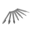 7Pcs Engraving Drill Bit 6mm Shank High Speed Steel Carving