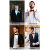 WedDecor Classy Pretied Adjustable Bow Tie Satin Butterfly Neck Stylish