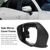 Side Mirror Cover Frame Black Decorative Door Side Wing Rearview
