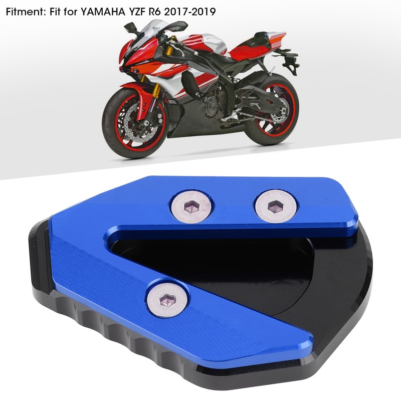 Motorcycle Side Stand Base Kickstand Extension Pad Enlarger Plate Fit