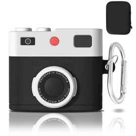 Dayinkes Compatible For AirPods 3rd Generation Case with Keychain, Camera Design for AirPods 3rd Generation Case 2021, Shockproof Case Cover Compatible with AirPods 3rd (Black)