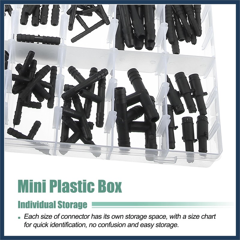 INFINAUTO 113 Pcs Automotive Vacuum Hose Connector Assortment Kit Durable