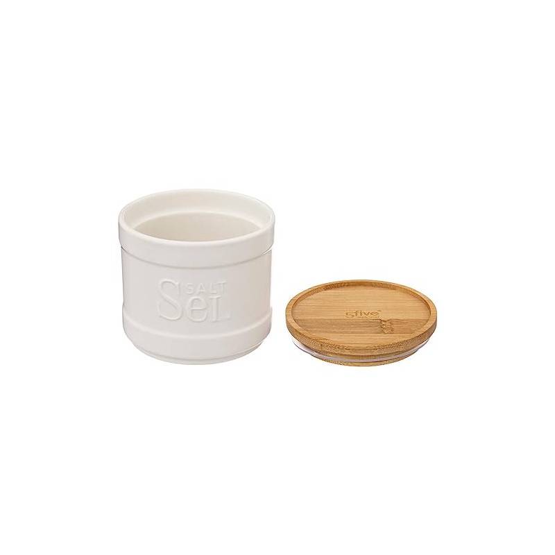 Naturéo Salt Tin White Ceramic 5 five simply smart