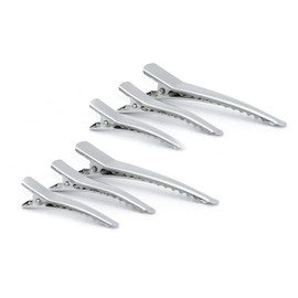 MAHAVIMOKSA 150pcs Mixed 3 Sizes Silver Single Prong Metal Alligator Clip 35/45/60mm for DIY Craft