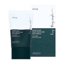 Anua Asungcho Silky Moisture Sunscreen 50ml Non-sticky, gentle sunscreen / 아누아 어성초 실키 모이스처 선크림 50ml 끈적임 없는 순한선크림