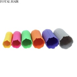 TOTALHAIR Bio Ceramic Setting Perm Rod 5ea, Size:No.1: 2.4cm (Yellow)