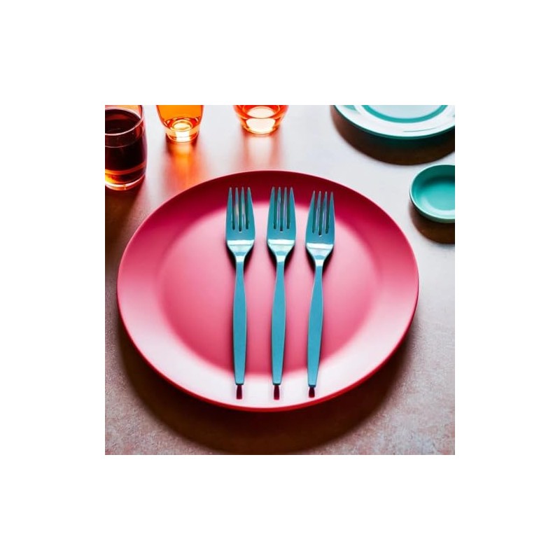 Fun Express - Turquoise Plastic Forks (50pc) - Party Supplies