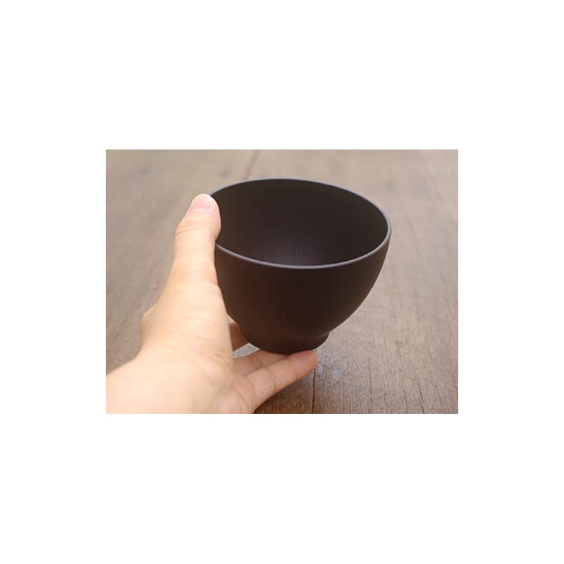 Tableware East Wood Grain Soup Bowl S (Dark Brown) Mat