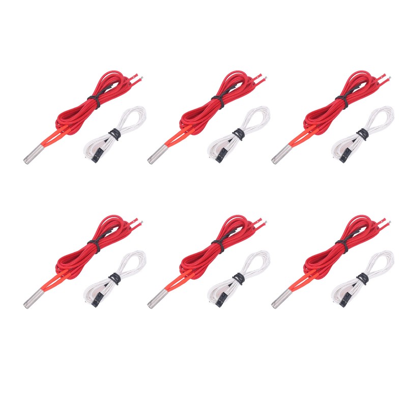 3D Printer Hotend Kit Accessories 6Pcs 12V 40W Heating Tube