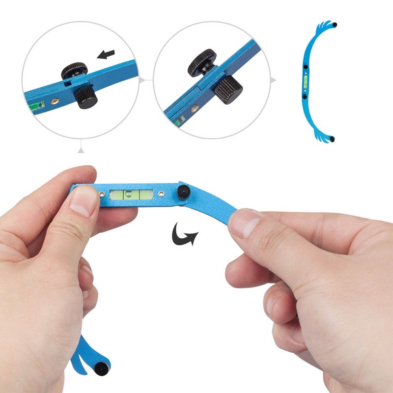Eyebrow Line Marker Ruler Foldable Arch Microblading Eyebrow Mapping for
